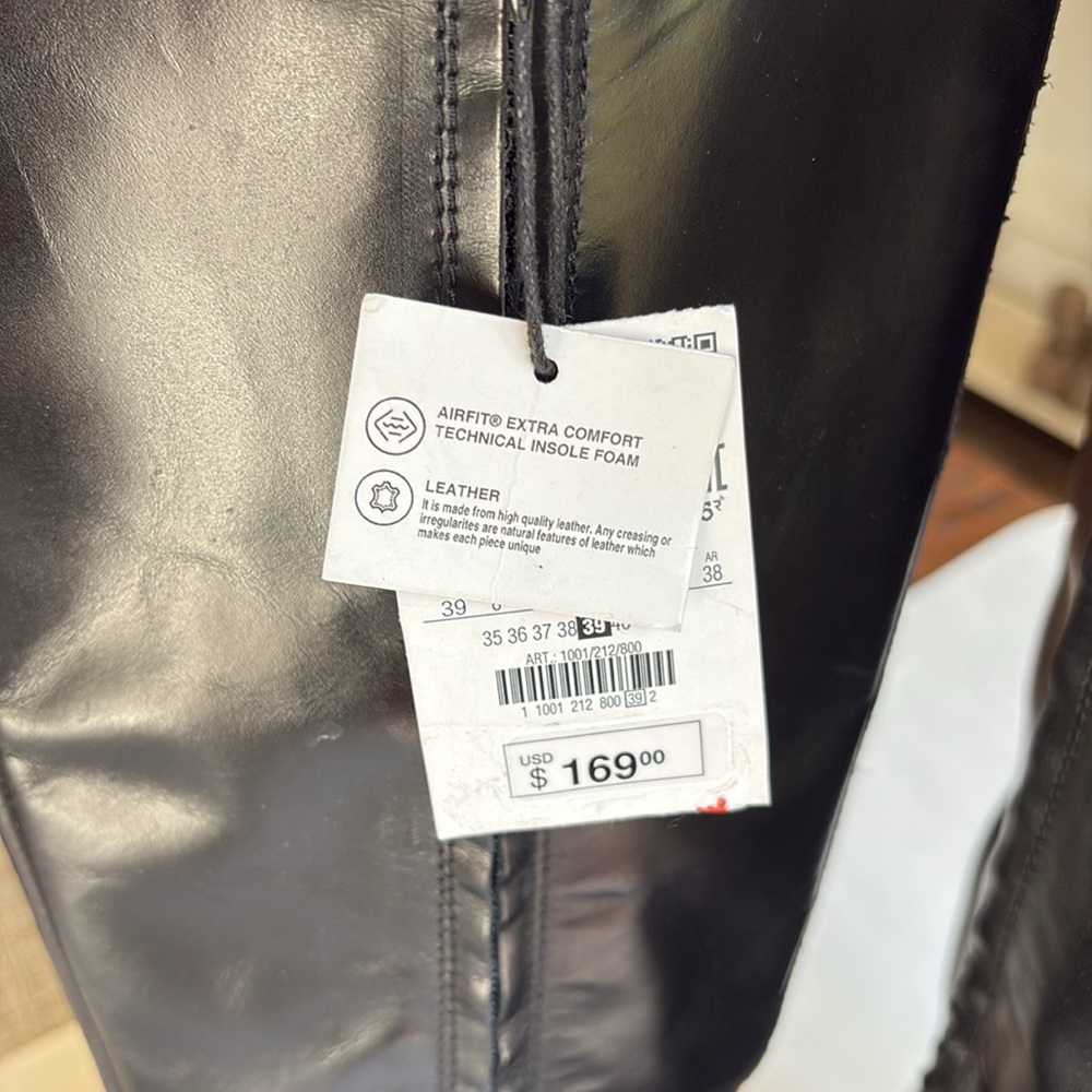 Zara Black Heeled Boots - Picture 5 of 12